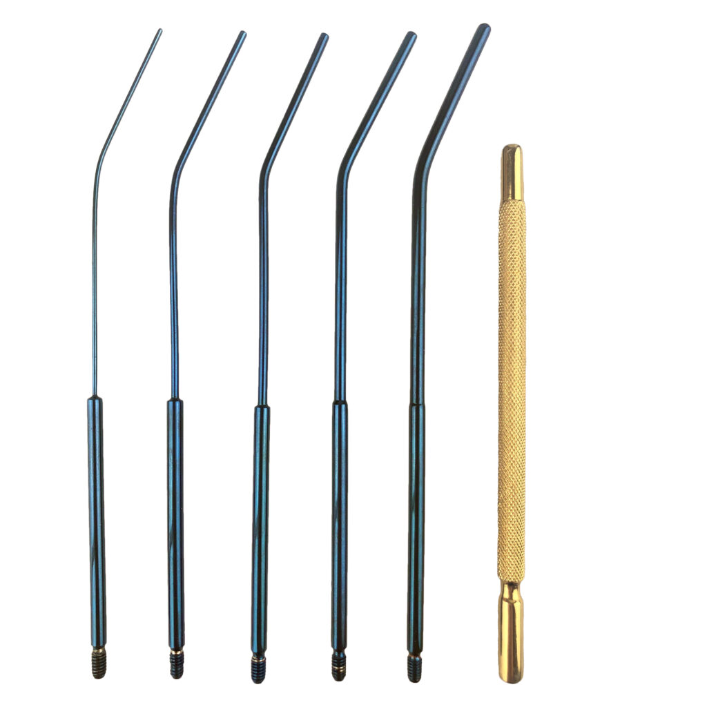 Mini Cervical Dilator Set Blue Titanium MedGyn Cervical Dilator