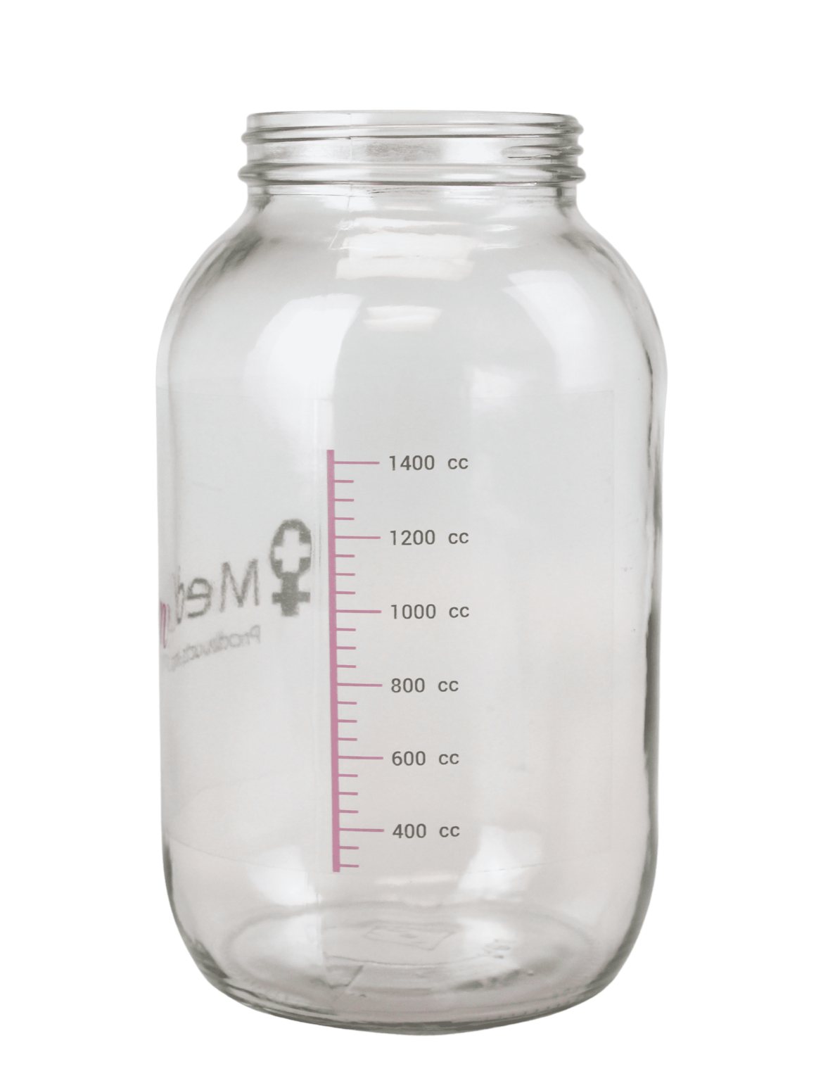 Glass Collection Jar & Disposable Collection Jar Lid MedGyn